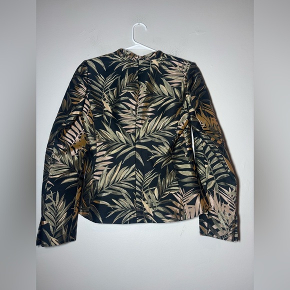 TED BAKER zakia Palm leaf print blazer size 1 (XS) - Picture 6 of 8